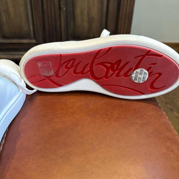 Christian Louboutin ARKENSPEED Rainbow Leather Low Top Sneakers Flat Shoes - Picture 8 of 10